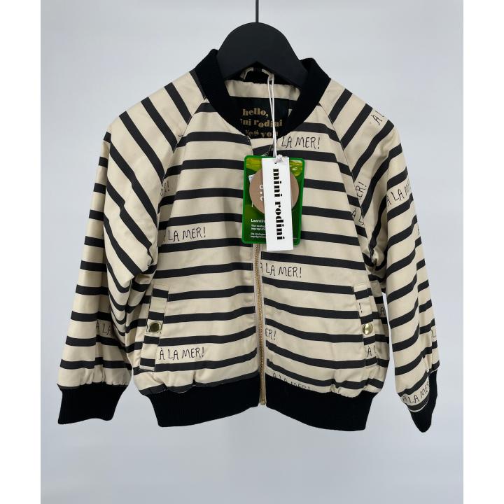 Baseball Jas Beige Zwart A La Mer Maat 116 / 122