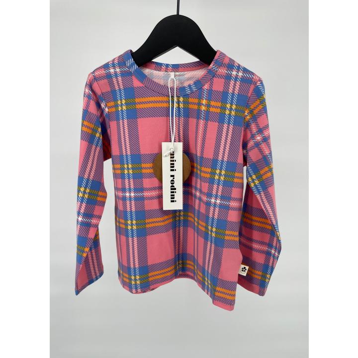 Longsleeve Roze Geruit - 92 / 98 - Nieuw