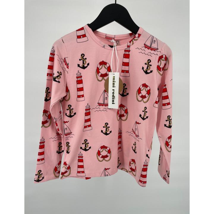 Longsleeve Roze Vuurtorens Maat 128 / 134