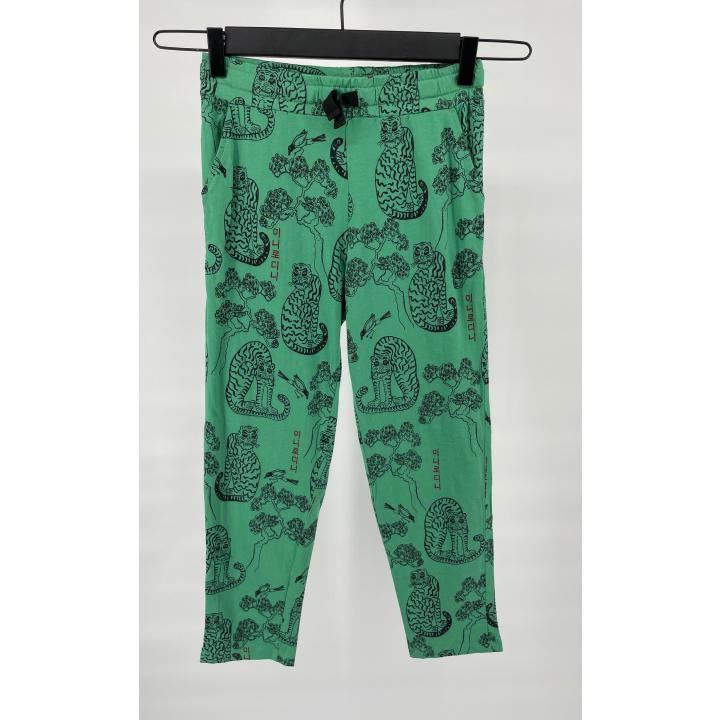 Lange Broek Groen Tijger Print Maat 128 / 134