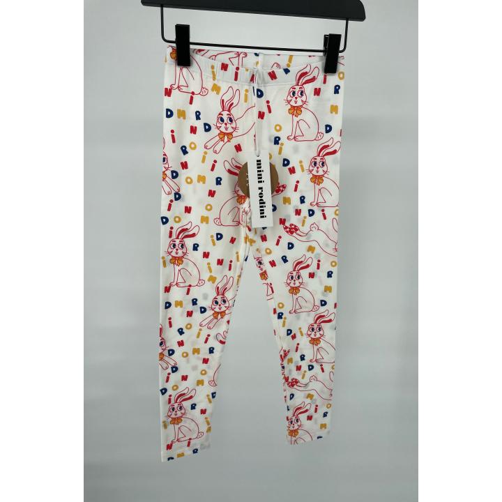 Legging Beige Konijnen Letter Print - 104 / 110 - Nieuw