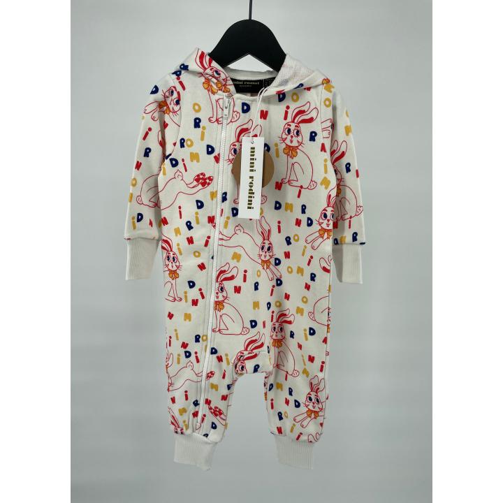 Onesie Beige Konijnen Letter Print - 68 / 74 - Nieuw