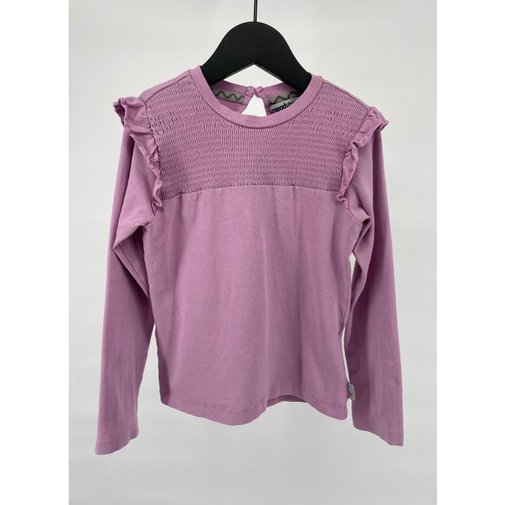 Longsleeve Paars Roesjes Maat 110 / 116