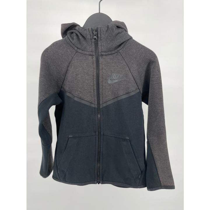 Tech Fleece Vest Capuchon Grijs Zwart Maat 128 / 134