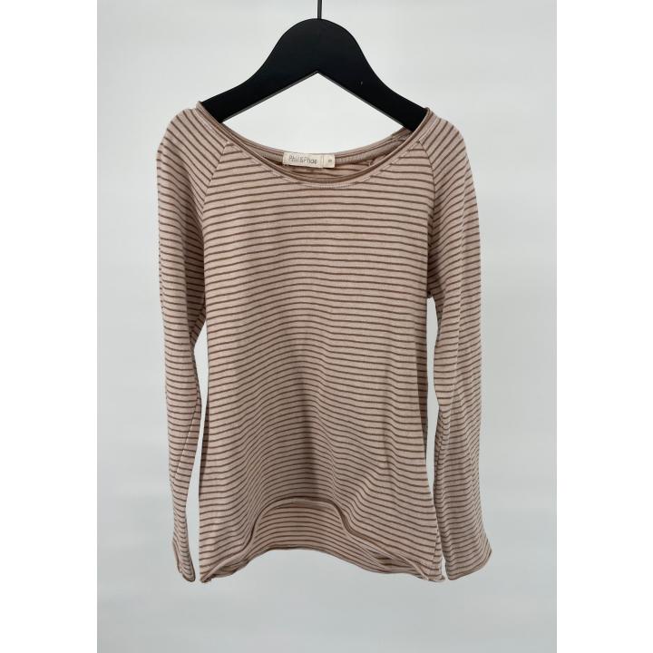 Longsleeve Bruin Gestreept Maat 116