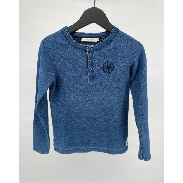 Longsleeve Blauw Maat 122 / 128