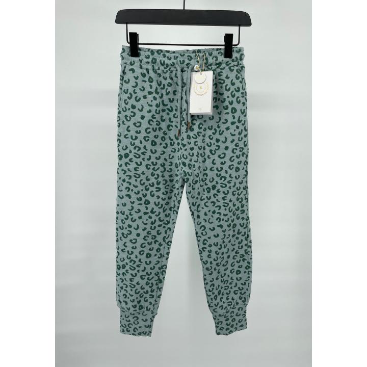 Joggingbroek Blauw Luipaard Print Maat 116