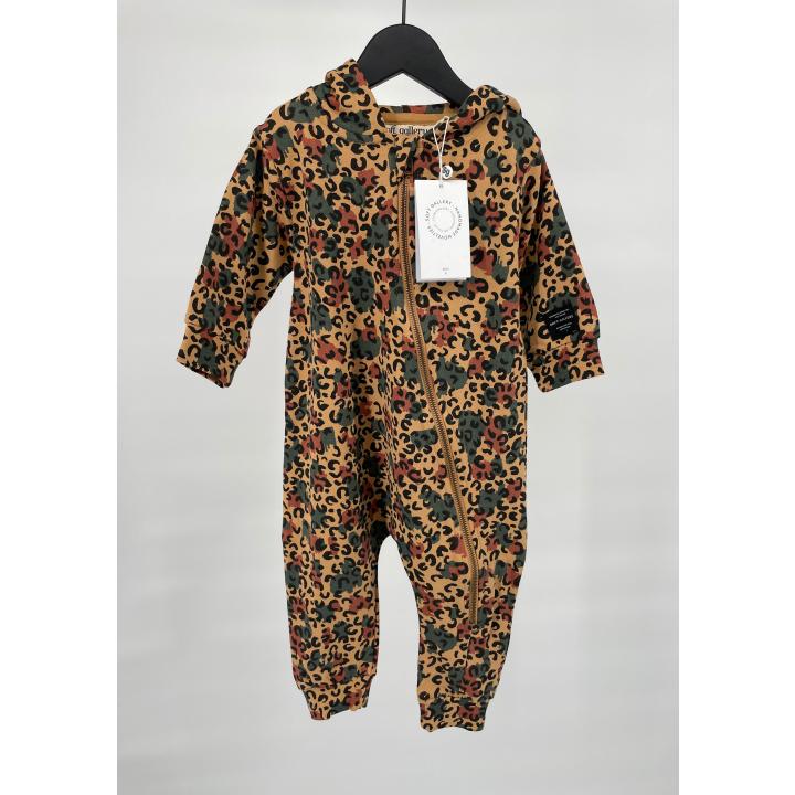 Jumpsuit Bruin met Camouflage Print - 80 - Nieuw