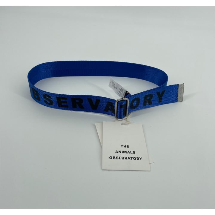 Riem Blauw met Logo Tekst - Large - Nieuw