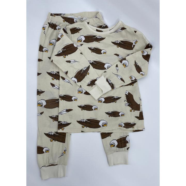 Pyjama Beige Adelaars Maat 128 / 134