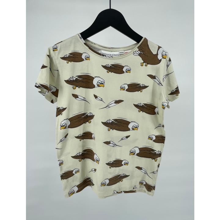 T-shirt Beige Adelaars Maat 128 / 134
