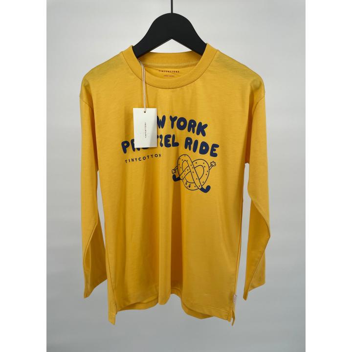 Longsleeve Geel New York Pretzel Ride Maat 140