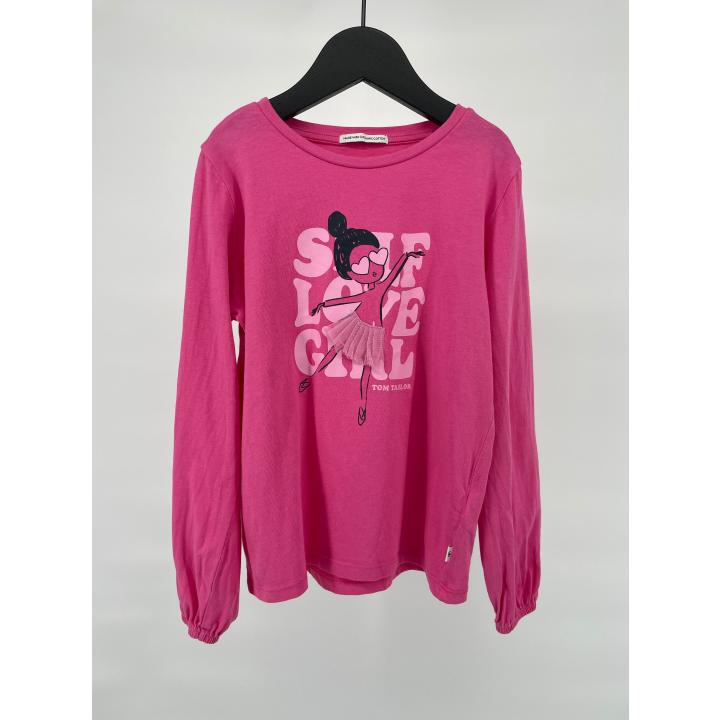 Longsleeve Roze Ballerina Maat 116 / 122