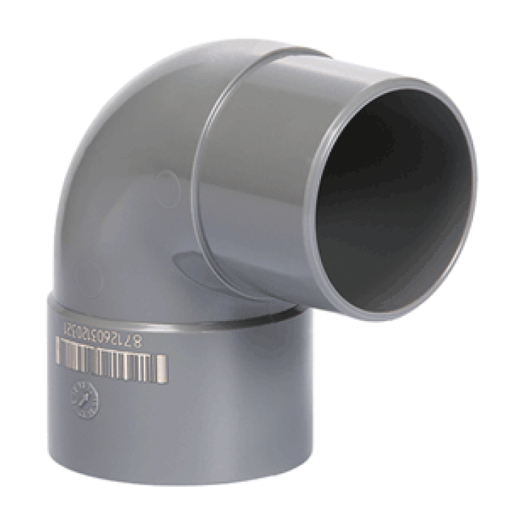 PVC Bocht 90° 1xLV-verj. SPIE - 40mm