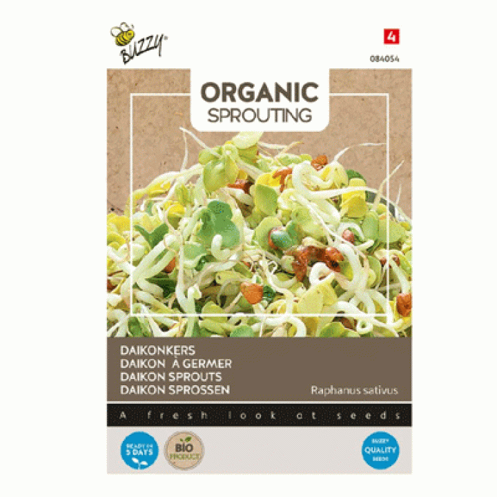 Buzzy® Organic Sprouting Daikonkers (BIO)