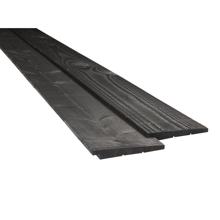 Douglas Zweeds rabat zwart 12-26x195 - bezaagd 3 meter