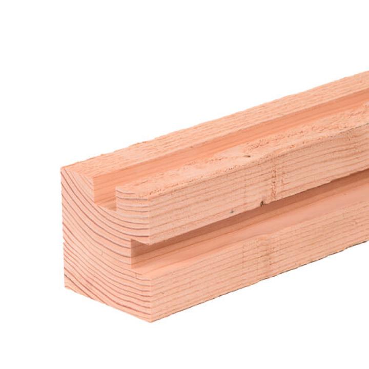 Douglas hoekpaal 120x120 2 sponningen
