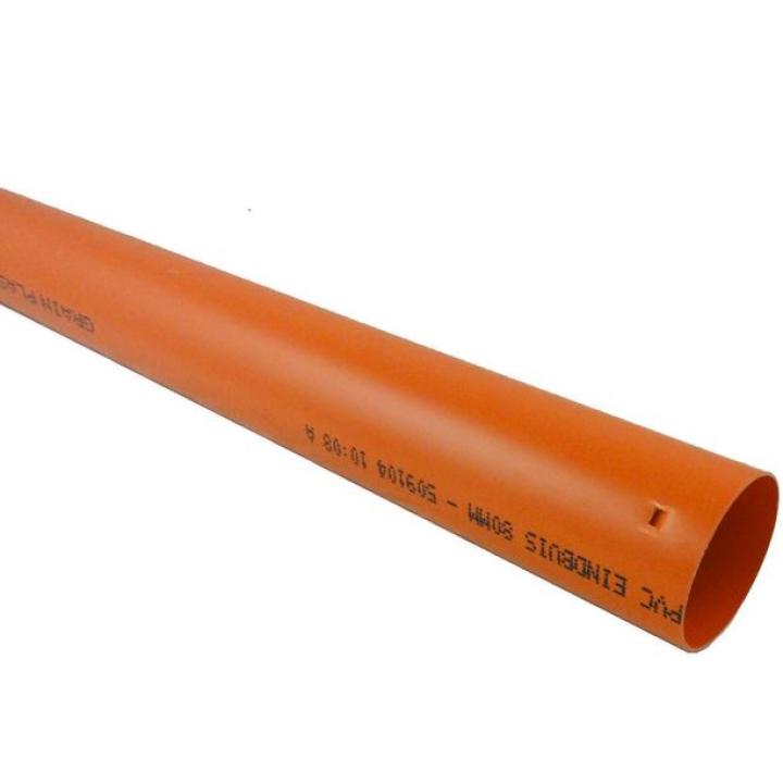 Drainage Eindbuis recht of met flens - 80mm recht