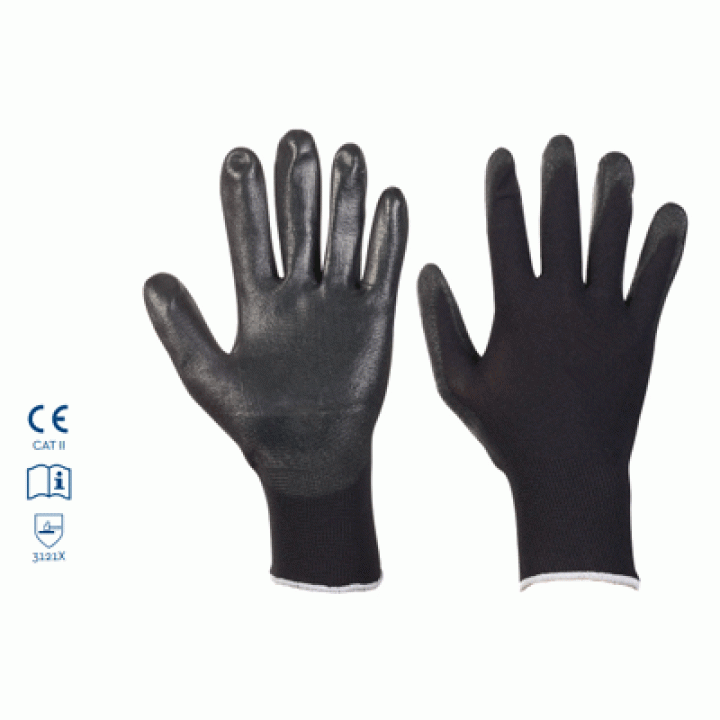 Werkhandschoen Hynex polyester met PU coating maat 10