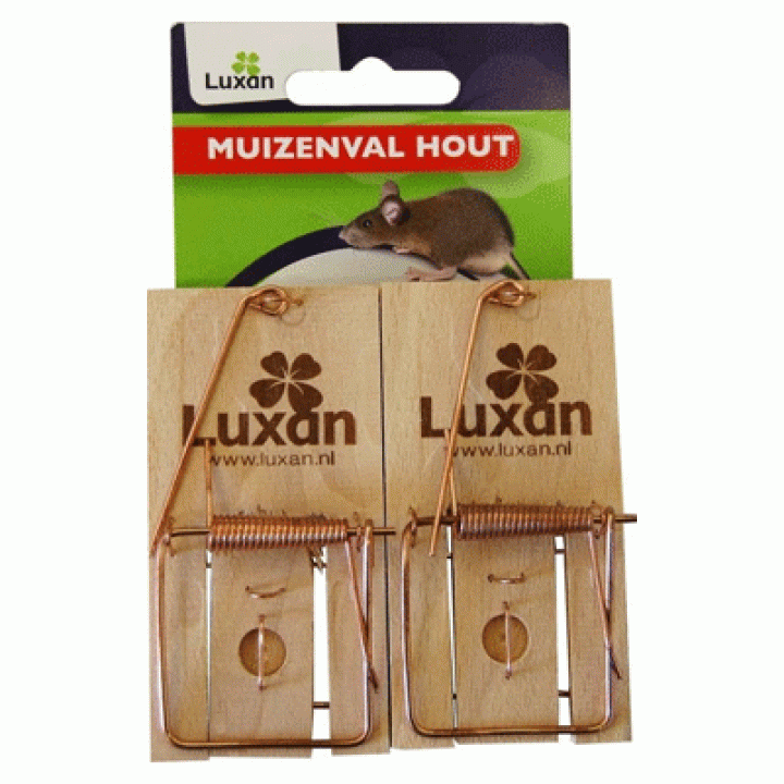 Luxan Muizenval hout 2 st. 