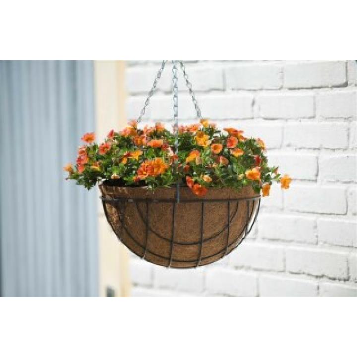 Hanging basket set incl. smeedijzer muurhaak