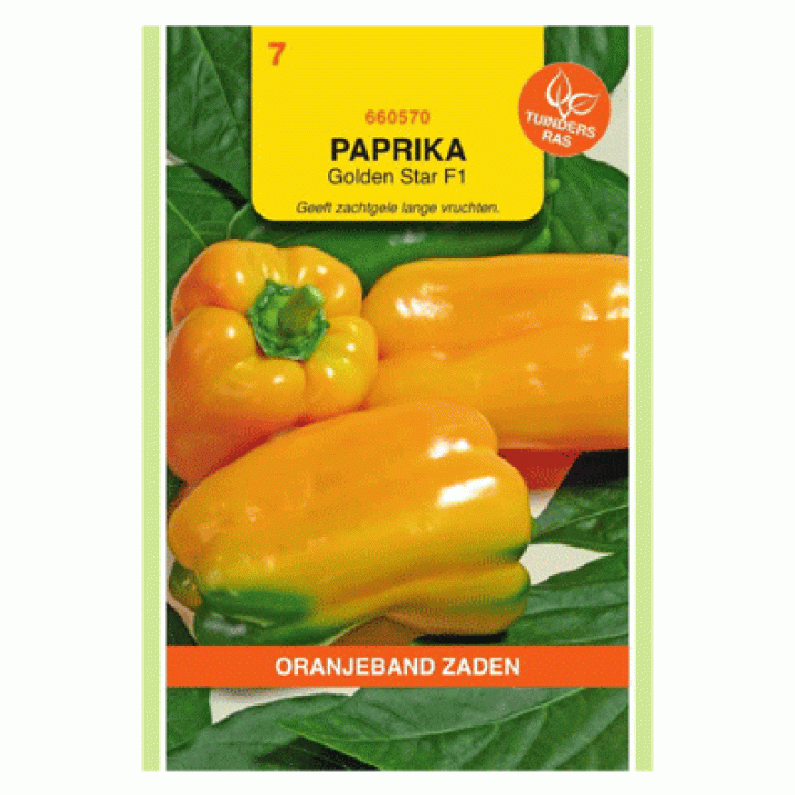 Oranjeband zaden Paprika Golden Star F1 