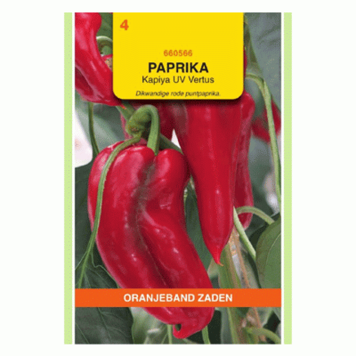 Oranjeband Paprika Kapiya UV Vertus (rode puntpaprika)