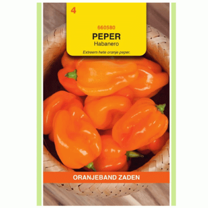 Oranjeband Peper Habanero Oranje