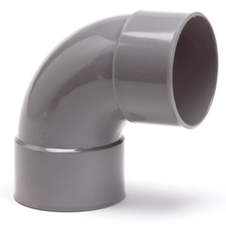 PVC Bocht 90° 2xLV - 125mm