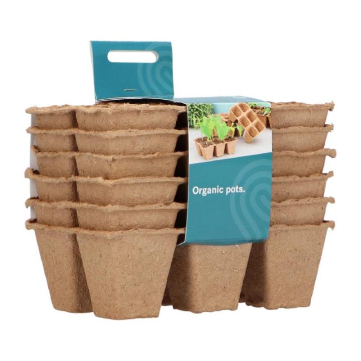 Turf Potjes 4x4cm 6 strips à 6st. bio| sogo 