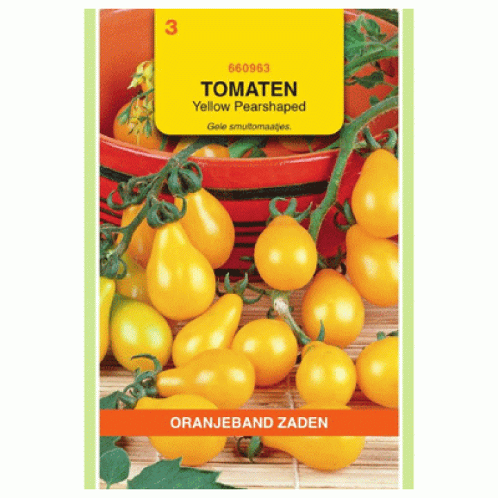 Oranjeband zaden Tomaten Yellow Pearshaped