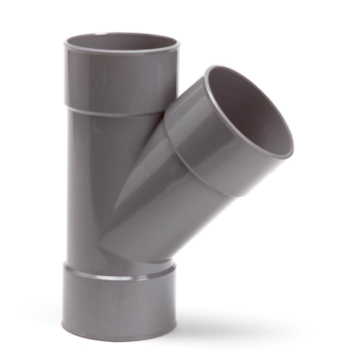 PVC T-stuk 45° 3xLV - 40mm