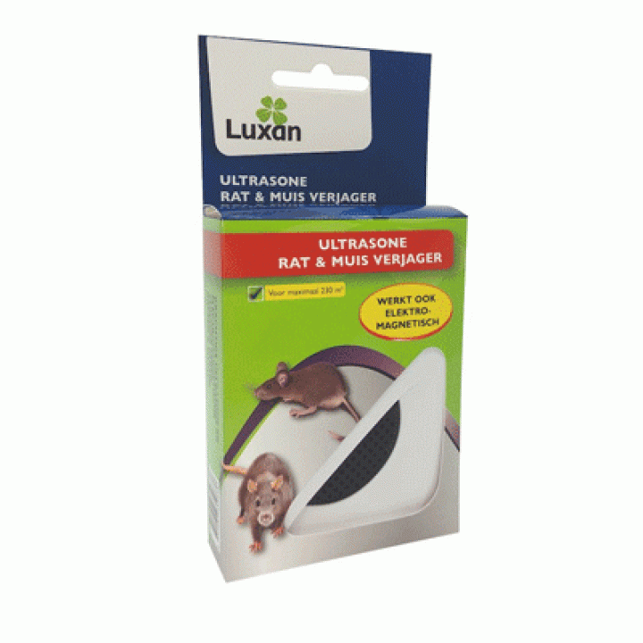 Luxan Ultrasone Muizen en Ratten verjager 230m2