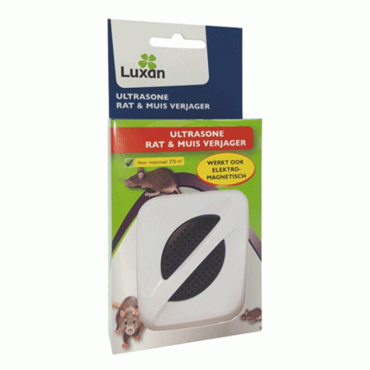 Luxan Ultrasone Muizen en Ratten verjager 370m2