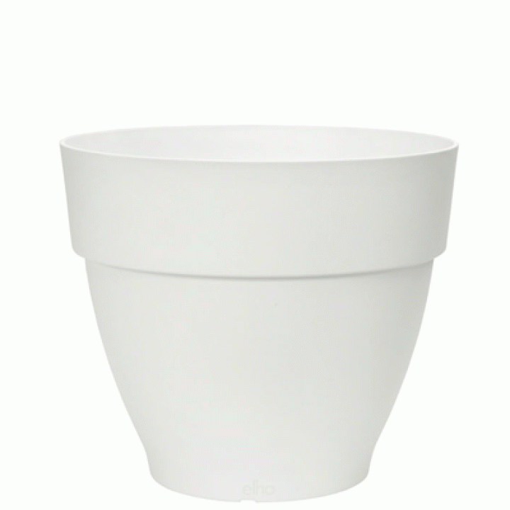 Elho Vibia Campana Rond 35cm - Bloempot - Wit