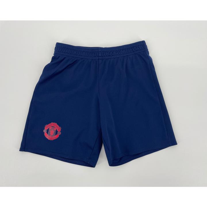 Voetbal Short Donkerblauw Manchester United Maat 116