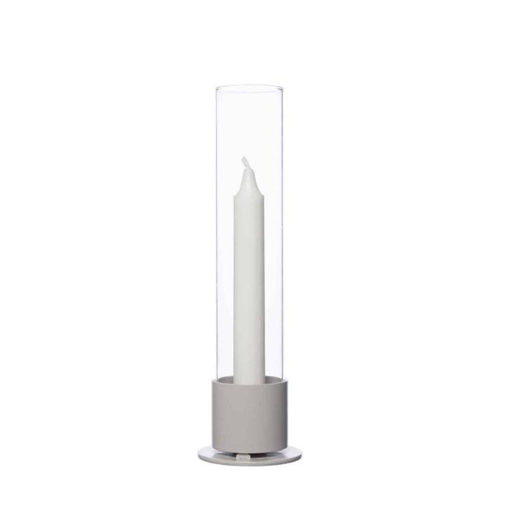 ERNST kandelaar Glas cilinder beige