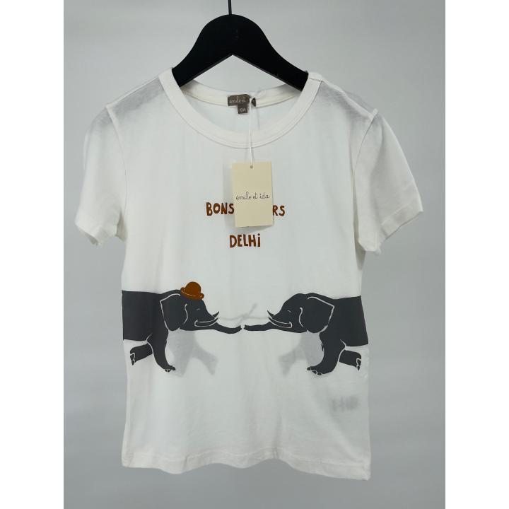 T-shirt Beige Olifanten Maat 140