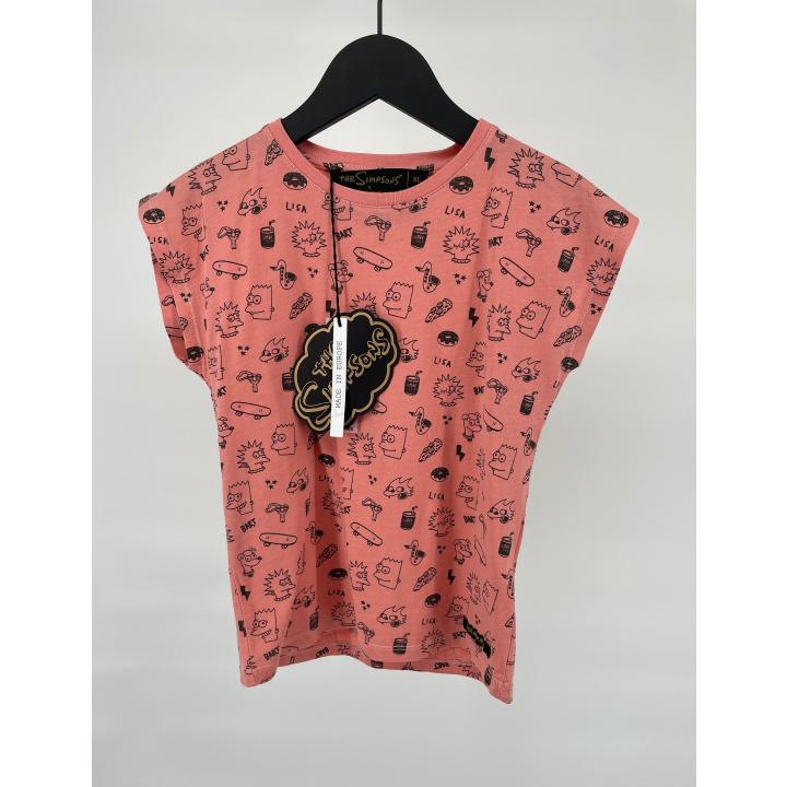 Top Roze Simpsons Print Maat 134