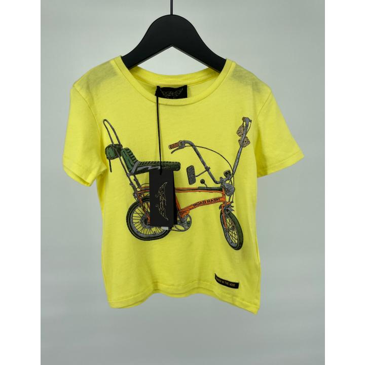 T-shirt Geel Chopper Fiets Maat 92