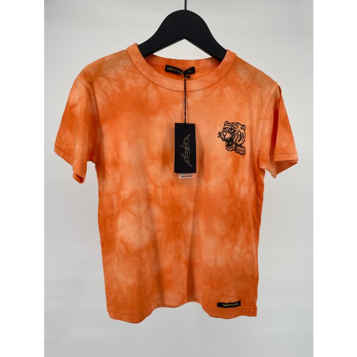 T-shirt Oranje Tie Dye Tijger Maat 134