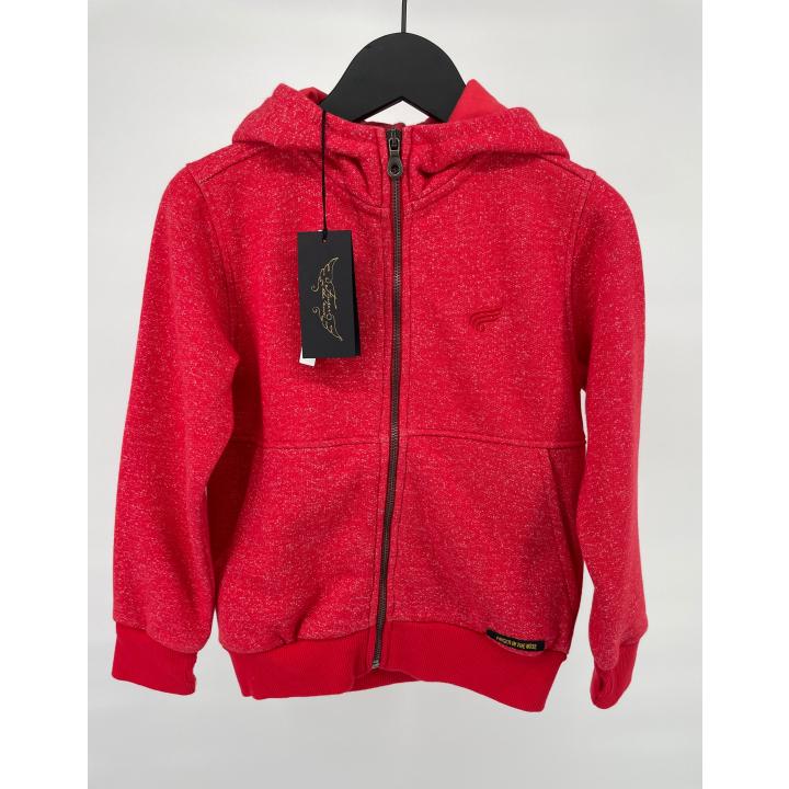 Vest Capuchon Rood Maat 122