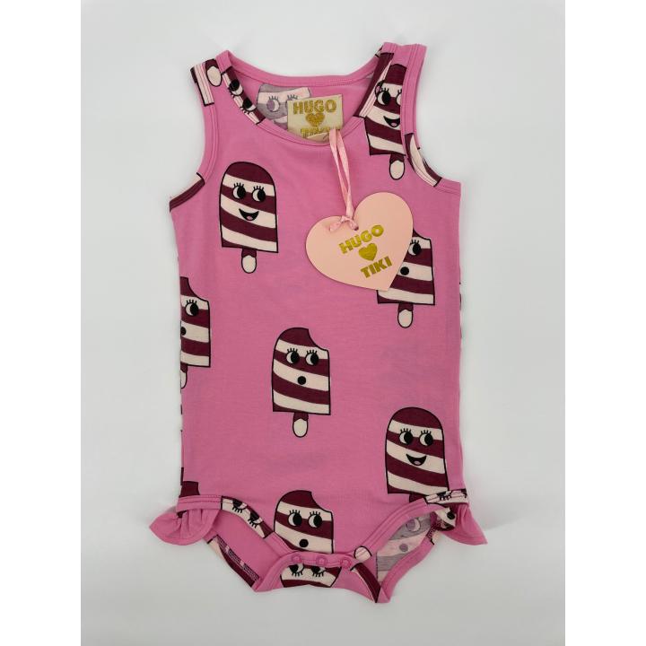 Romper Roze IJsjes Roesjes Maat 92