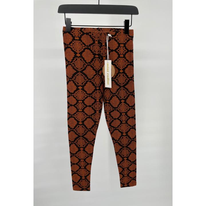 Legging Bruin Slangenprint Maat 116 / 122