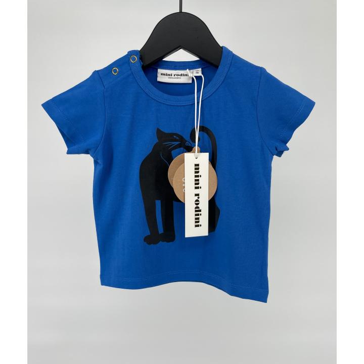 T-shirt Blauw Panter Maat 68 / 74