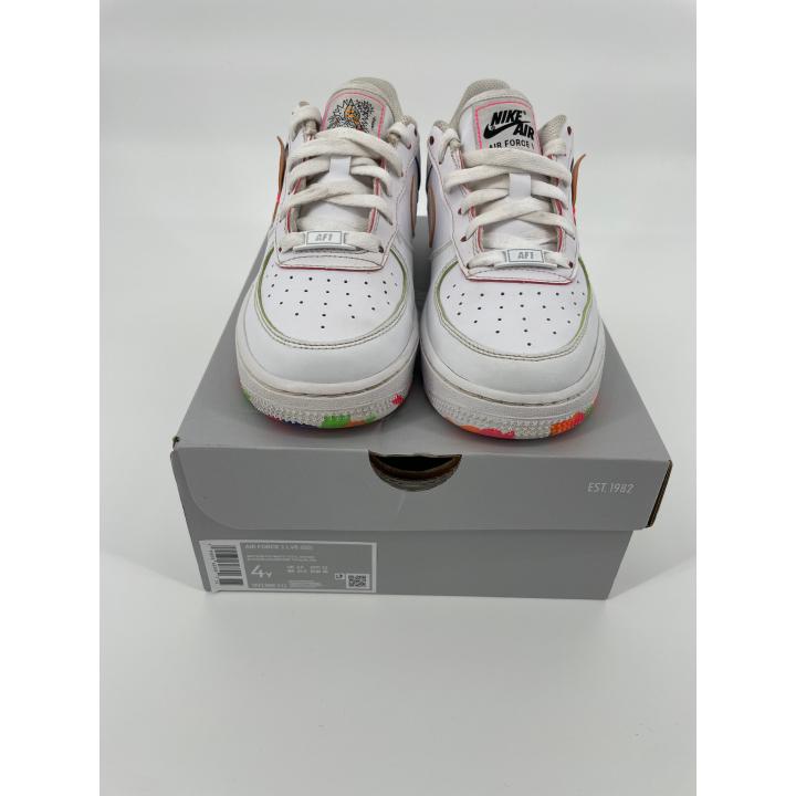 Air Force 1 LV8 Wit Smiley Multicolor Zool - 36 - Zo goed als nieuw