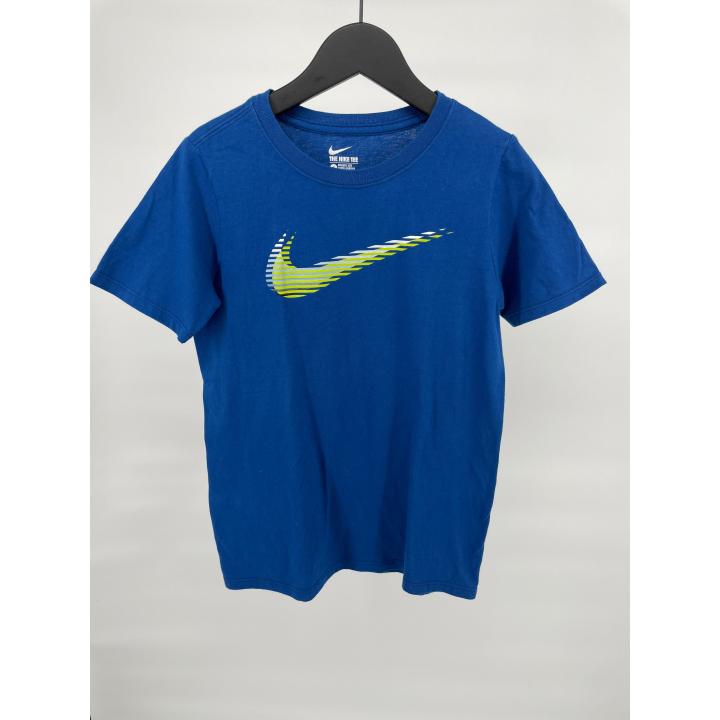 T-shirt Blauw Dubbele Swoosh Maat 128 / 134
