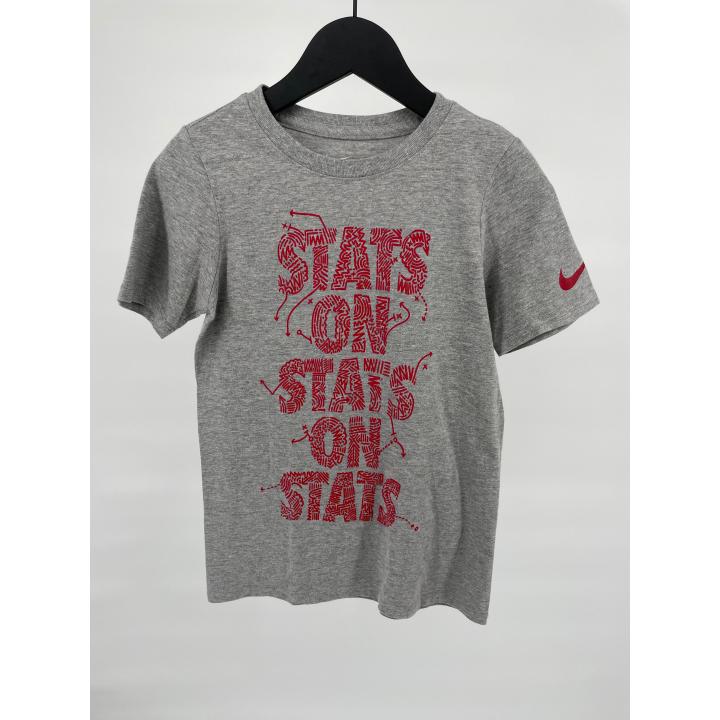 T-shirt Grijs Stats On Stats On Stats Maat 122 / 128