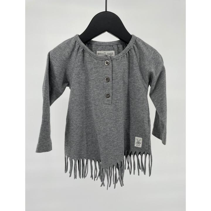 Longsleeve Grijs Franjes Maat 68