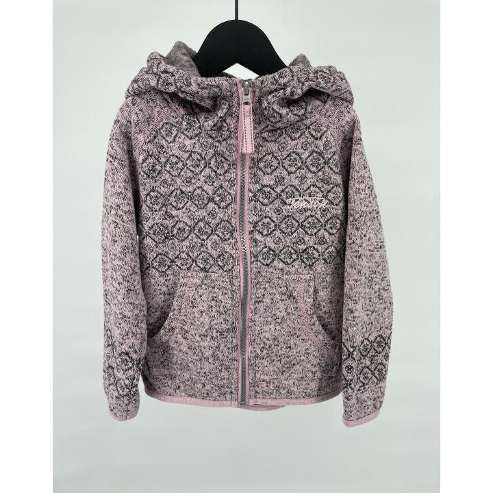 Vest Capuchon Roze Grijs Maat 98 / 104